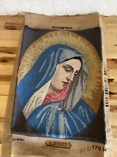 Needle Point Mary - The Immaculate Heart 18.5 By 14.5 Inches Unframed picture