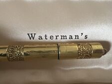 WATERMAN'S Pen Fountain Ideal Plated Gold 18K Retractable Old No Stylus Set Fo picture