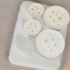 Set Of 4 Star Glow Starburst Dishes Royal China EXC Condition picture