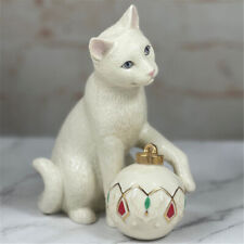 Lenox Kitty's Holiday Ornament Sculpture Figurine Statue Collectible Decor Gift picture