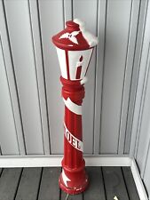 Rare Beco Blow Mold 41” Lamp Post Christmas HTF Snowy Street Lamp Light Vintage picture