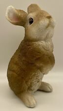Easter Bunny Rabbit Figurine Resin Hobby Lobby Table Decor Brown 9.75 Inch picture
