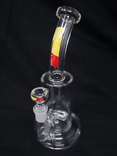8 Inch Glass Grav Labs Water Pipe with Yellow Logo picture