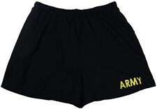 NEW SMALL - Men's APFU Shorts Army Black Gold PT Physical Fitness Shorts Trunks picture
