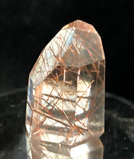 RUTILE IN POLISHED QUARTZ CRYSTAL - 30 mm tall picture