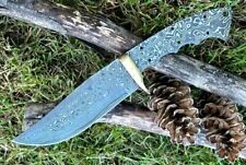 9 Handmade Damascus Steel Fixed Blade Skinning knife blank blade full tang picture