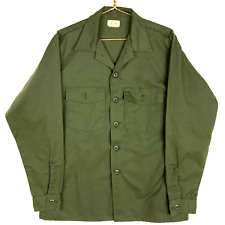 Vintage Us Army Og-107 Button Up Shirt Size 16.5x36 Green 1978 picture