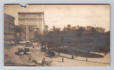 New York City NY, RPPC, Union Square North, Trolley Wagon, Vintage 1904 Postcard picture