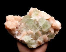 3.83lb Natural Green Apophyllite & zeolite Crystal Cluster Mineral Specimen picture