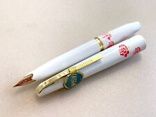 PLATINUM pocket 18K   FS   1970's metal white axis fountain pen  NEW  from JAPAN picture
