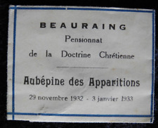 ANTIQUE RELIC RELIQUE FOLDED PAPER ENVELOPE Aubépine des Apparitions (z4) 1 picture