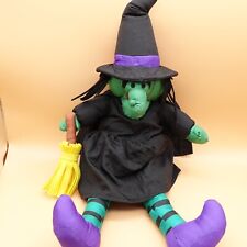 Halloween Green Wicked Witch Plush Nylon 22” Vtg 1993 International Silver Co picture