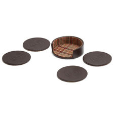 WOLF x WM Brown Set of 4 Coasters with Case, 800687 picture