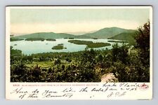 Adirondacks NY-New York, Blue Mountain, Blue Mt Lake Vintage Souvenir Postcard picture