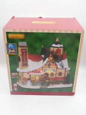 NEW Christmas Lighted Santa's Chalet House Smoking Chimney NEW By LEMAX picture
