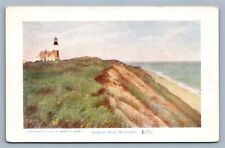 NANTUCKET MA SANKOTY HEAD LIGHT HOUSE UNDIVIDED ANTIQUE POSTCARD picture