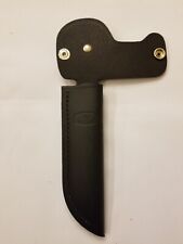 BUCK KNIFE MODEL # 119 SPECIAL -  LEATHER BELT SHEATH -- BLACK WITH BUCK LOGO picture