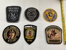 K-9 collectors patch set assorted states  6 pieces full size picture