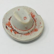 Japan Cowboy Hat Ceramic Bisque Chalkware Vintage picture