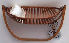 Antique 1876 Primitive Ford Johnson Bentwood Field Or Slave Baby Cradle Doll Sz picture