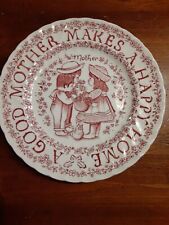 Mother Tribute all year long 9” plate Royal Crownford  Staffordshire England Red picture