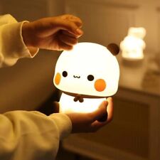 Kawaii Bubu & Dudu LED Night Light Cute Panda Bear Hug Lamp for Kids Bedroom picture