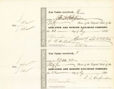 Jacob Little autographed New York and Harlem Railroad Transfer - Railway Stock C picture