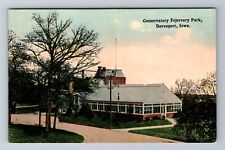 Davenport IA-Iowa, Conservatory Fejervary Park, Antique, Vintage Postcard picture