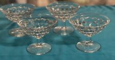 Set of 4 Vintage Fostoria American Champagne Low Sherbet Footed Glasses picture