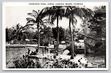Postcard Coral Gables, Miami, Florida Venetian Pool A532 picture