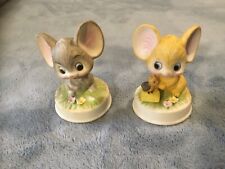 Vintage Lot of 2  Napcoware Mouse Figurines, C-9447 picture