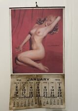 Antique 1955 Marilyn Monroe LITHOGRAPH  Pinup Calendar.   All Original. picture