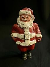 Vintage BARCLAY Die-cast 3” Skiing Santa Toy Figure... No Poles Or Skis 1930’s picture