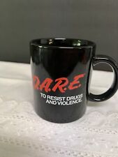D.A.R.E. Coffee Mug  - Black ceramic NO FLAWS picture