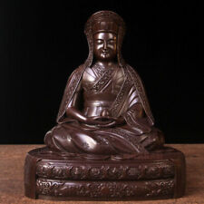 8'' China Tibetan Buddhism Geju Sect Guru Gampopa Buddha Bronze Statue picture