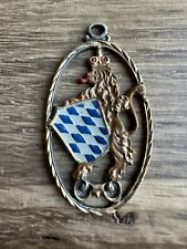 KUHN ZINN German Peter Enamel Christmas Ornament Bavarian Lion Pendant picture