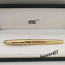 Montblanc Gold Black Classique Luxury Rollerball Pen 163 New With Box Refill picture