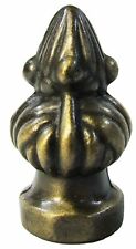  Lot of 2  Antique Brass finish Tiffany style Victorian Rose Bud Lamp Finial   picture