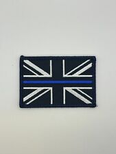 UK British THIN BLUE LINE Flag Tactical HOOK Patch picture