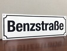 Benzstrasse Mercedes Benz metal Street sign German European picture