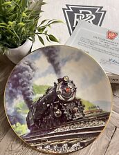 AUTHENTIC FINE PORCELAIN PLATE ON THE HORSESHOE CURVE HAND NUMBERED BY T.XARAS picture