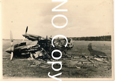 Photo WK2 Aircraft France Destroyed Fighter Planes X118 picture
