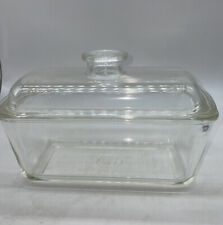 Vintage Clear Glass Westinghouse Covered Loaf Pan/Fridgie picture