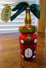 Waterford Holiday Heirloom Collection Christmas Ornament Baby's 1st Bottle 2001 picture