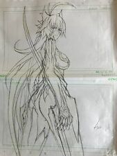 Witch Blade Big Genga Douga 3 Set Lot Anime Not Cel Celga H42x W30cm Witch Blade picture