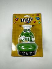 M&M’s World Green Kitchen Cooking Timer RARE Mars Collectible New in Package picture