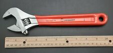 10” Red CRESCENT Adjustable Wrench; Made in USA picture