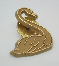 Swan gold tone Vintage Lapel Pin picture