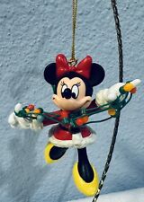 Vintage Disney Minnie Mouse Ornament Christmas Lights Plastic 3