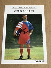 Gerd Müller,   Germany 🇩🇪 FC Bayern München  1992/93 hand signed picture